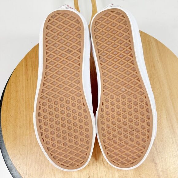 Vans SK8-Hi Canvas High-Top Sneakers Shoes Red White 7 Men 8.5 Women - Picture 8 of 11